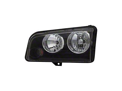 Replacement Headlight Combination Assembly; Driver Side (08-10 Charger w/ Factory Halogen Headlights)