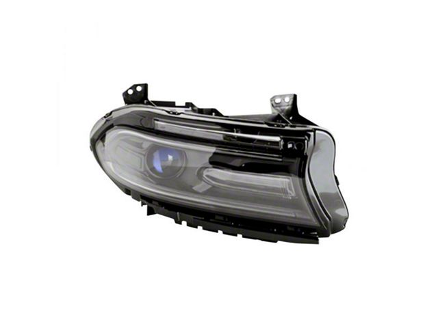 CAPA Replacement Headlight Combination Assembly; Passenger Side (16-19 Charger w/ Factory Halogen Headlights)