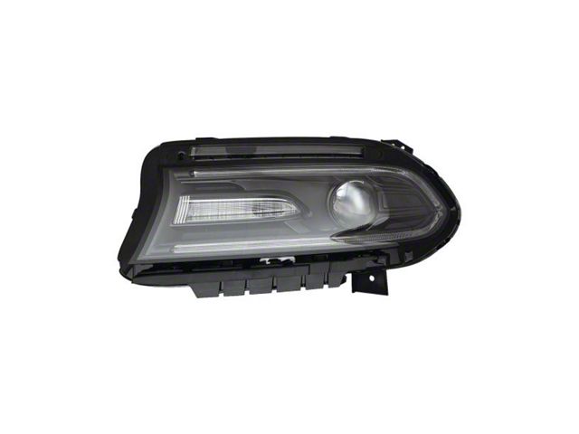 CAPA Replacement Headlight Combination Assembly; Driver Side (15-18 Charger w/ Factory Halogen Headlights)