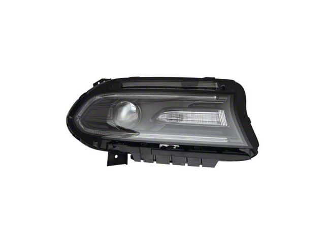 CAPA Replacement Headlight Combination Assembly; Passenger Side (15-18 Charger w/ Factory Halogen Headlights)