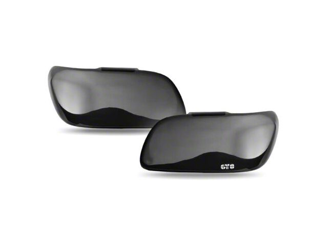 Headlight Covers; Carbon Fiber Look (11-14 Charger)