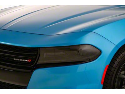 Headlight Covers; Carbon Fiber Look (16-23 Charger)
