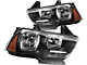 Headlights with Amber Corners; Black Housing; Clear Lens (11-14 Charger w/ Factory Halogen Headlights)