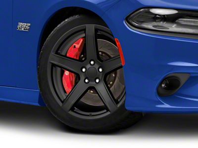 Hellcat HC2 Style Satin Black Wheel; 20x9.5; 15mm Offset (11-23 RWD Charger)