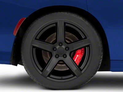 Hellcat HC2 Style Satin Black Wheel; Rear Only; 20x11; 22mm Offset (11-23 RWD Charger)