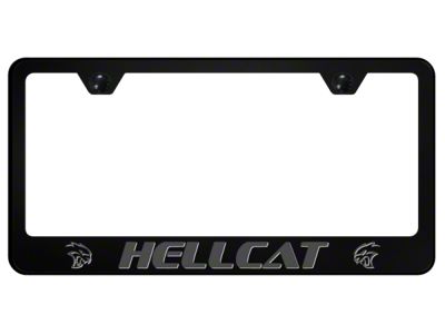 Hellcat License Plate Frame; Ghost (Universal; Some Adaptation May Be Required)