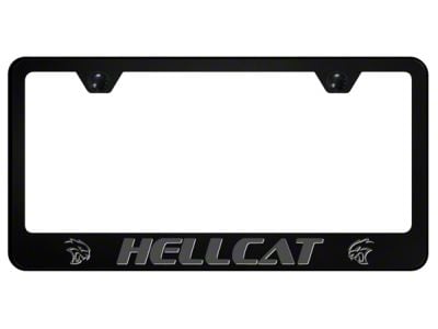 Hellcat License Plate Frame; Ghost (Universal; Some Adaptation May Be Required)