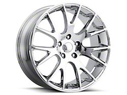 Hellcat Style Chrome Wheel; 20x9.5; 15mm Offset (11-23 RWD Charger, Excluding Widebody)