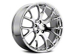 Hellcat Style Chrome Wheel; Rear Only; 20x10.5 (11-23 RWD Charger)