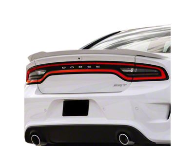 Hellcat Style Flush Mount Rear Deck Spoiler; Bright White (14-23 Charger)