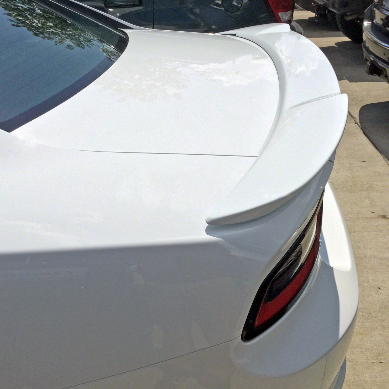 Hellcat Rear Spoiler Charger Hellcat Style Flush Mount Rear Deck Spoiler; Bright White (14 ...