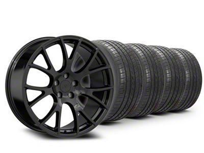 20x9 Hellcat Style Wheel & Lionhart All-Season LH-Five Tire Package (11-23 RWD Charger, Excluding Widebody)