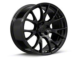 Hellcat Style Gloss Black Wheel; 22x9; 18mm Offset (06-10 RWD Charger)