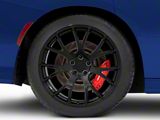 Hellcat Style Gloss Black Wheel; Rear Only; 20x10; 25mm Offset (11-23 RWD Charger, Excluding Widebody)