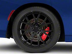 Hellcat Style Gloss Black Wheel; Rear Only; 20x10; 18mm Offset (11-23 RWD Charger, Excluding Widebody)
