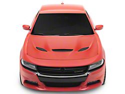 Hellcat Style Hood with Air Vent Scoop; Unpainted (15-23 Charger)