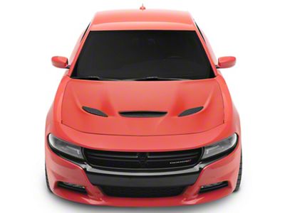 Hellcat Style Hood with Air Vent Scoop; Unpainted (15-23 Charger)