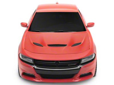 Hellcat Style Hood with Air Vent Scoop; Unpainted (15-23 Charger)