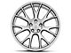 Hellcat Style Hyper Black Wheel; Rear Only; 20x10 (11-23 RWD Charger)