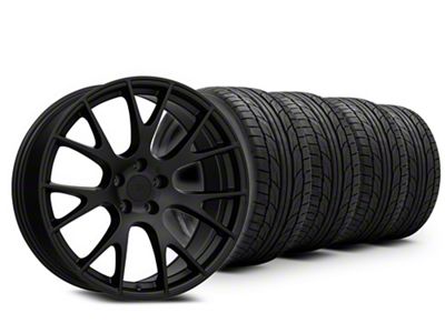 20x9 Hellcat Style Wheel - 275/40R20 NITTO High Performance Summer NT555 G2 Tire; Wheel & Tire Package (11-23 RWD Charger)