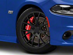 Hellcat Style Satin Black Wheel; 20x9; 20mm Offset (11-23 RWD Charger, Excluding Widebody)