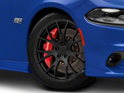 Hellcat Style Satin Black Wheel; 20x9; 20mm Offset (11-23 RWD Charger, Excluding Widebody)