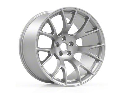 Hellcat Widebody Style Matte Silver Wheel; 20x11 (20-23 Charger Widebody)