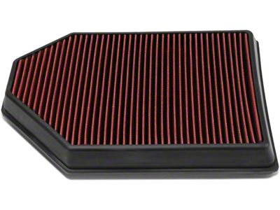 High Flow Drop-In Panel Dry Air Filter; Red (11-18 Charger)