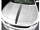 Hood Center Accent Decal Stripe; Gloss Black (15-18 Charger)