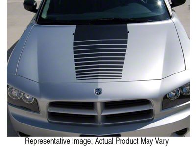 Hood Stripe; Blue (06-10 Charger)