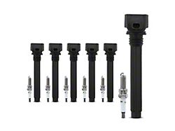 Ignition Coil Set with Iridium Spark Plugs; Black (11-23 3.6L Charger)
