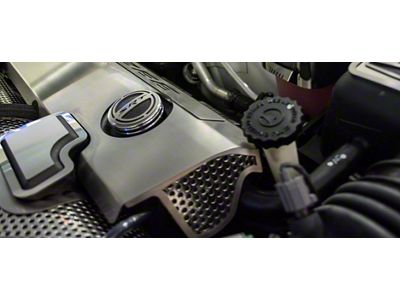 Illuminated Fuel Rail Covers with 392 HEMI Lettering; Yellow (11-14 6.4L HEMI Charger w/o Shaker Hood)