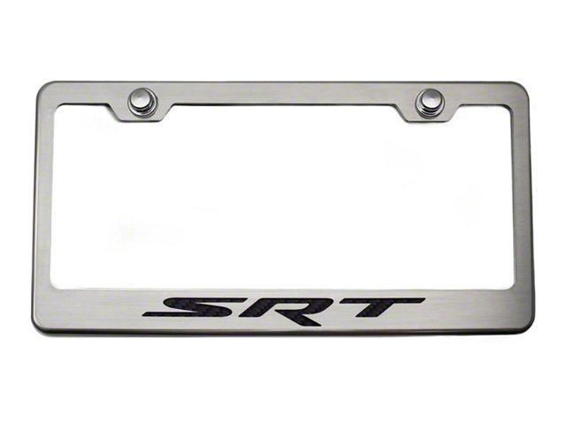 Illuminated License Plate Frame with SRT Logo (Universal; Some Adaptation May Be Required)