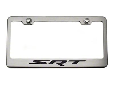 Illuminated License Plate Frame with SRT Logo (Universal; Some Adaptation May Be Required)