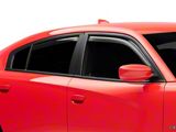 In-Channel Side Window Visors Rain Guards; Smoke (11-23 Charger)