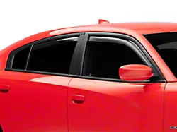 In-Channel Side Window Visors Rain Guards; Smoke (11-23 Charger)