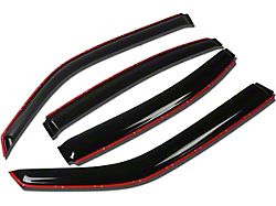 Tape-On Wind Deflectors Window Visors; Smoked (06-10 Charger)
