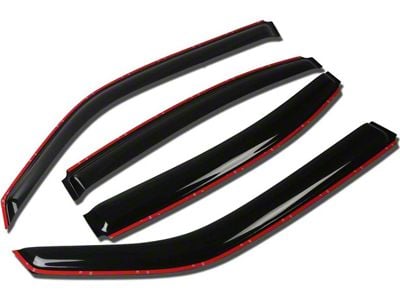 In-Channel Wind Deflectors Window Visors; Smoked (06-10 Charger)