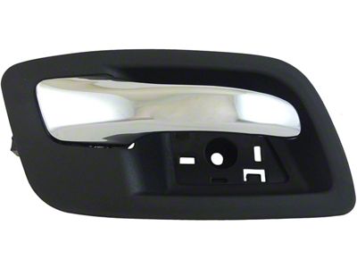 Interior Door Handle; Rear Right; Chrome Lever; Black Housing; Plastic (11-14 Charger)