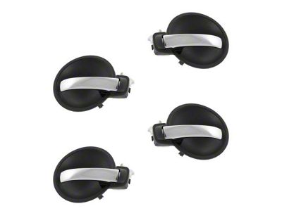 Interior Door Handles; Black (06-10 Charger)