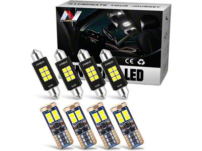 Interior LED Bulb Kit; Pure White (06-10 Charger)