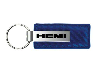 HEMI Carbon Fiber Leather Key Fob
