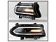 LED DRL Halogen Headlight; Black Housing; Clear Lens; Passenger Side (15-19 w/o Factory HID Headlights)