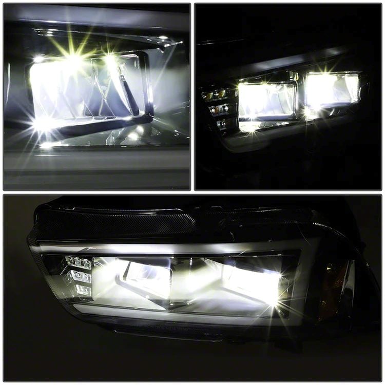 Black 2006-2010 Dodge Charger LED DRL Headlights W/Built In Corner - Foto 3