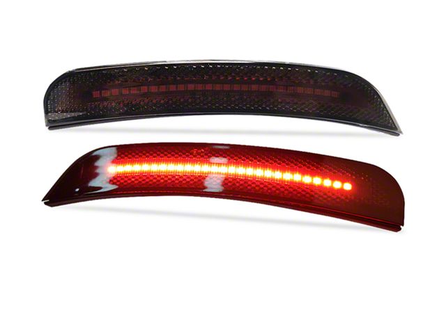 Led Rear Side Marker Lights; Smoked (15-22 Charger, Excluding Widebody)