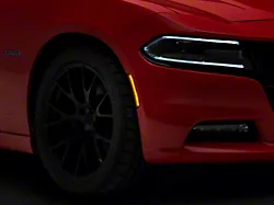 LED Side Marker Lights; Front and Rear; Smoked (15-23 Charger, Excluding Widebody)