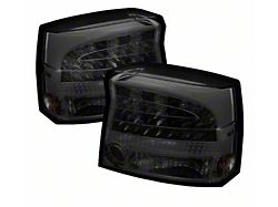 LED Tail Lights; Chrome Housing; Smoked Lens (09-10 Charger)