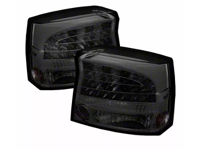 LED Tail Lights; Chrome Housing; Smoked Lens (09-10 Charger)