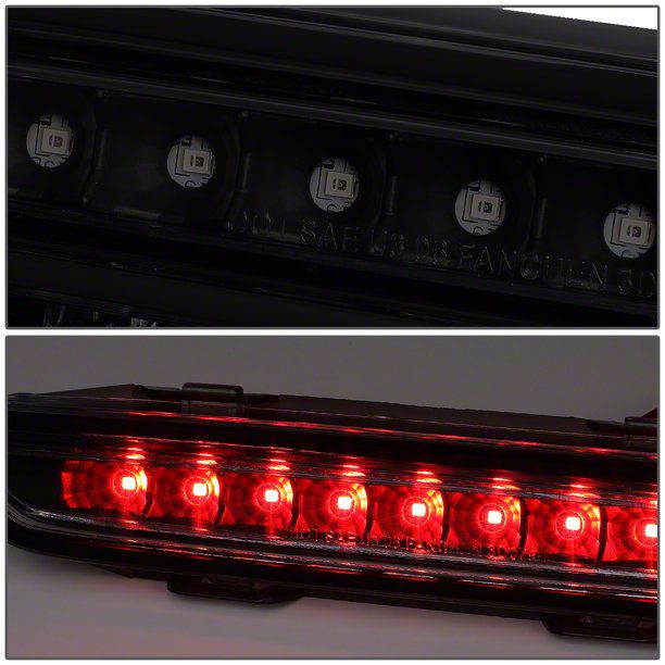 Smoked LED Third Brake Light For Dodge Charger 2006-2010 – Direct Replacement High Mount Stop Lamp By Speed Daddy