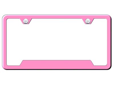 Blank Cut-Out License Plate Frame (Universal; Some Adaptation May Be Required)